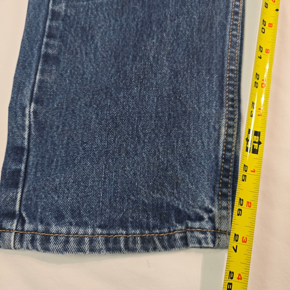 Levis 505 Regular Fit Straight Leg Jeans Mens 34x29 Blue Denim 00505-0216 - Picture 12 of 16